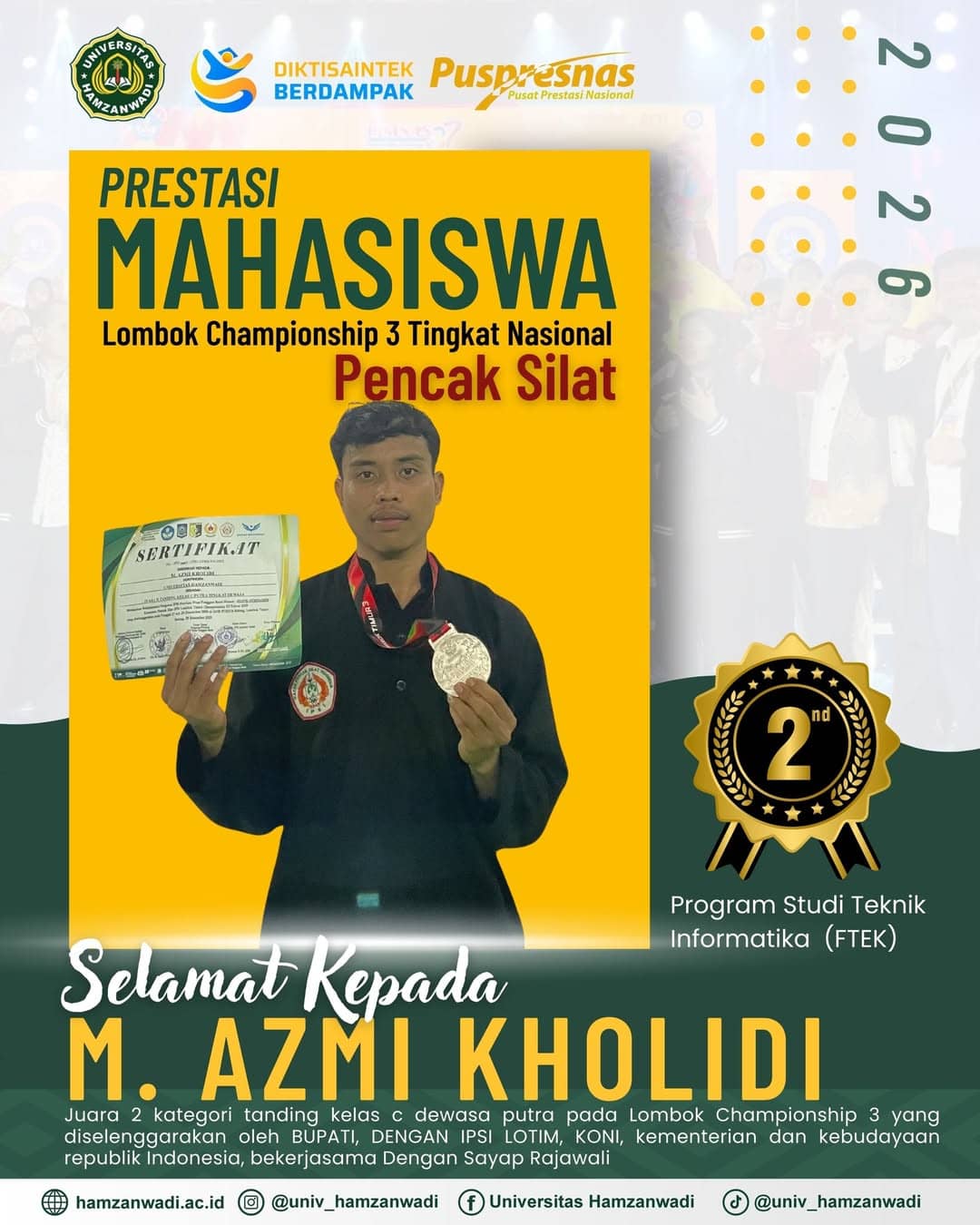 LOMBA CHAMPIONSHIP 3 TINGKAT NASIONAL PENCAK SILAT